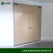 木質雙開平板免漆防火門