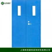 鋼質(zhì)雙開帶玻璃防火門