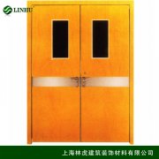 新款木質(zhì)帶亮窗雙開防火門