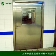 304不銹鋼單開(kāi)帶玻璃防火門(mén)