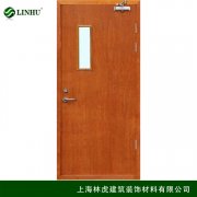 木質(zhì)單開(kāi)帶玻璃防火門(mén)