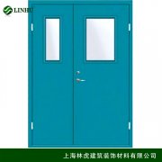 木質(zhì)字母帶玻璃防火門(mén)