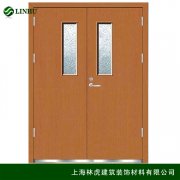 木質(zhì)帶玻璃雙開防火門